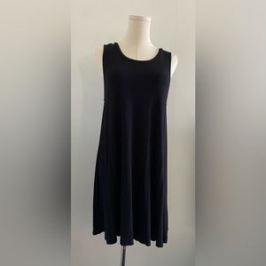 Black flowy mini dress